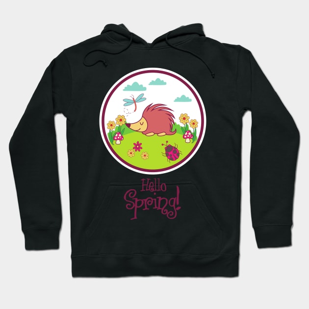 The animals come out to announce the return of spring | Gift idea Hoodie by French Culture Shop